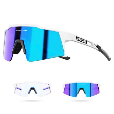 KAPVOE Photochromic Cycling Glasses Men Women Clear Transition Mountain Bike Sunglasses Sports Baseball Running - K9023