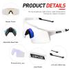 KAPVOE Photochromic Cycling Glasses Men Women Clear Transition Mountain Bike Sunglasses Sports Baseball Running - K9023 view 4