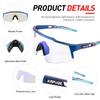 KAPVOE Photochromic Cycling Glasses Men Women Clear Transition Mountain Bike Sunglasses Sports Baseball Running - K9023 view 4