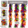 THARAHT Rainbow Chandelle Turkey Feather Boa 2 Yards 60g for DIY Craft Home Dancing Wedding Party Halloween Costume Decoration Feather Boa view 2