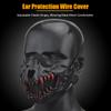 Yzpacc Airsoft Half Face Masks Tactical Face Protection Mesh Mask for Halloween Paintball CS Hunting view 2