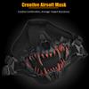 Yzpacc Airsoft Half Face Masks Tactical Face Protection Mesh Mask for Halloween Paintball CS Hunting view 3