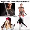 Patelai 2 Pieces Sword Bag Sword Sheath Sword Cover Black Katana Bag Sword Carry Bag Ninja Sword Holder Katana Case with Strap Sword Carrying Case for Samurai Cosplay Costume Halloween Party view 4