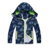 IjnUhb Boys Rain Jacket with Detachable Hood Lightweight Raincoats for Kids Windbreaker view 2