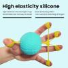 2 in 1 Hand Therapy Ball - Anti-Slip Grip Strength Trainer & Finger Rehabilitation Exerciser for for Arthritis, Wrist Support, Stroke Recovery, Elderly Fitness (Blue, 10 Pounds) view 4