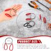 Lanties 4 Pcs PVC Pipe Cable Saw Metal Wire PVC Cutter Stainless Steel Rope Saw Hand Pocket String Emergency Survival Cutting Tools for Tree Wood Camping Hiking Hunting, 23.62 Inch(Red and Black) view 3