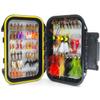 70pcs/Set Ultra-Thin Portable Nymph Scud Midge Flies Kit Assortment with Box Trout Fishing Fly Lures (70, 4/8/10/12/14#) view 1