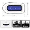PLKO Inflatable Boat,Swimming Pool Lake Float Raft for Adults,Inflatable Canoe 2 Person view 2
