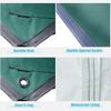 XIANGBINXUAN Tent Tarp for Tent Camping Hammock Tarp Tarp Cover Tent Shelter, Tarpaulin Cover Portable Lightweight Waterproof Windproof Sun Shade UV Protection for Gazebo Picnic Mat (Green) view 4