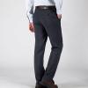 Men's Straight Fit Stretch Dress Pants Plain Flat Front Loose Suit Pant Casual Classic Fit Golf Chino Trousers (Dark Grey,30) view 3