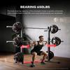 HARISON Heavy Duty Squat Rack, Adjustable Barbell Rack, Multi-functional Dip Bar Station Weight Lifting Bench Press for Home Gym view 2