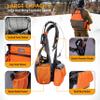 TKLoop Upland Hunting Vest Pheasant Upland Strap Bird Vest Tactical Vest Orange Grey with Blood-Proof Lining view 4