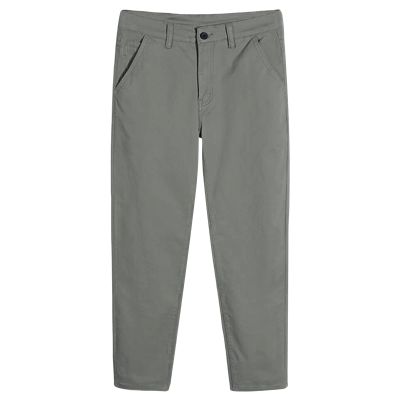 Men's Relaxed fit Straight Leg Pants Classic Stretch Lightweight Chino Pant Casual Loose Flat Front Dress Trousers (Light Green,34)