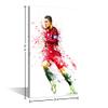 TISHIRON Canvas Wall Art Football Sport Posters Cristiano Ronaldo Painting Artwork Modern Home Decor for Living Room Bedroom Office Prints Framed Ready to Hang 36x24 in view 2