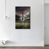 Cristiano Ronaldo Back Canvas Art Wall Framed CR7 Poster Decor Pictures Painting Contemporary Home for Living Room Dining Posters Prints Ready to Hang 36x24 in view 3