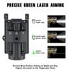 trica 800 Lumens Compact Green/Red Laser Light Combo, Compact Rechargeable Tactical Flashlight with Green Beam Quick Release Strobe Function Laser Light Combo with 1913 or GL Rail, Built-in Batter view 4