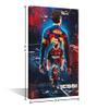 Lionel Messi Posters Canvas Wall Art Prints Painting FC Giant Modern Footballer Artwork Modern Home Decor Framed The Greatest Players Pictures Ready to Hang for Wall Decorations 36x24 in view 2