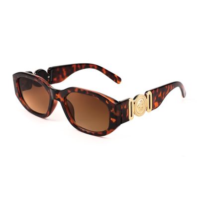 FEISEDY Retro Trendy Rectangle Sunglasses Women Men Vintage 90s Small Narrow Square Sunglasses B2322