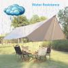 XIANGBINXUAN Tent Tarp Waterproof Hammock Tent, Premium UV Protection Ripstop Oxford Waterproof Lightweight Compact with Complete Accessories for Outdoor Travel (4.4x3m Hex) view 4