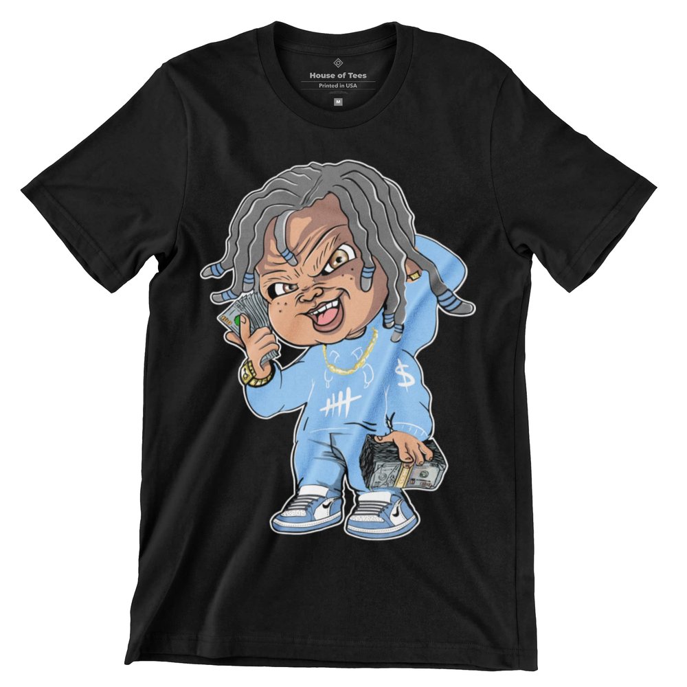 Jordan 1 Carolinaa Blue Killa Cash Doll Carolinaa Blue Shirt, Jordan 1 Carolinaa Blue Matching for Sneaker Jordan 1
