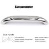 DYK&NX 2Pcs Stainless Boat Handrail, Grab Handle Polished Steel Round Tube, 11.81 inches Long Marine Grab Handle, for Marine Boat Hatch Yacht view 2