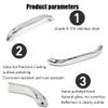 DYK&NX 2Pcs Stainless Boat Handrail, Grab Handle Polished Steel Round Tube, 11.81 inches Long Marine Grab Handle, for Marine Boat Hatch Yacht view 3