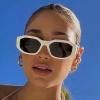 FEISEDY Retro Trendy Rectangle Sunglasses Women Men Vintage 90s Small Narrow Square Sunglasses B2322 view 3