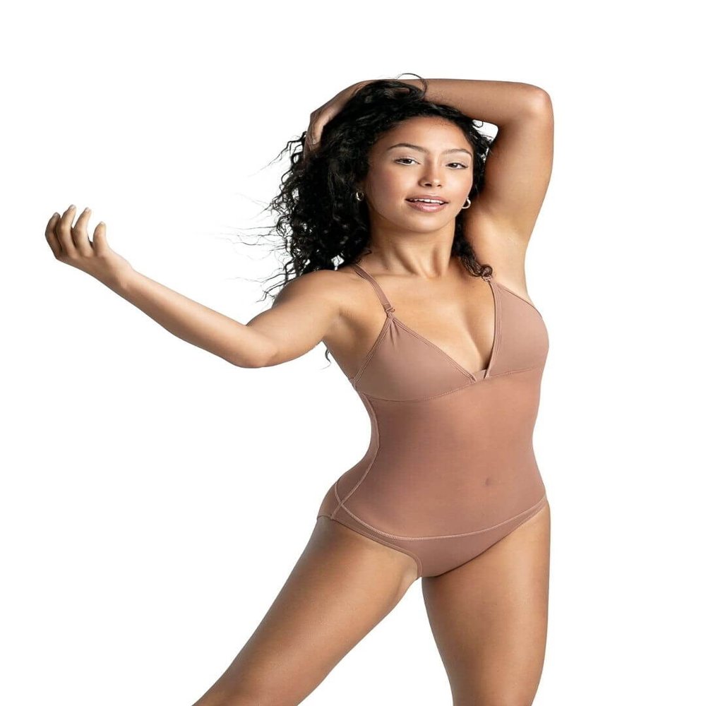 Capezio Womens 3763T Base Layer Underwear, Mocha, Medium US