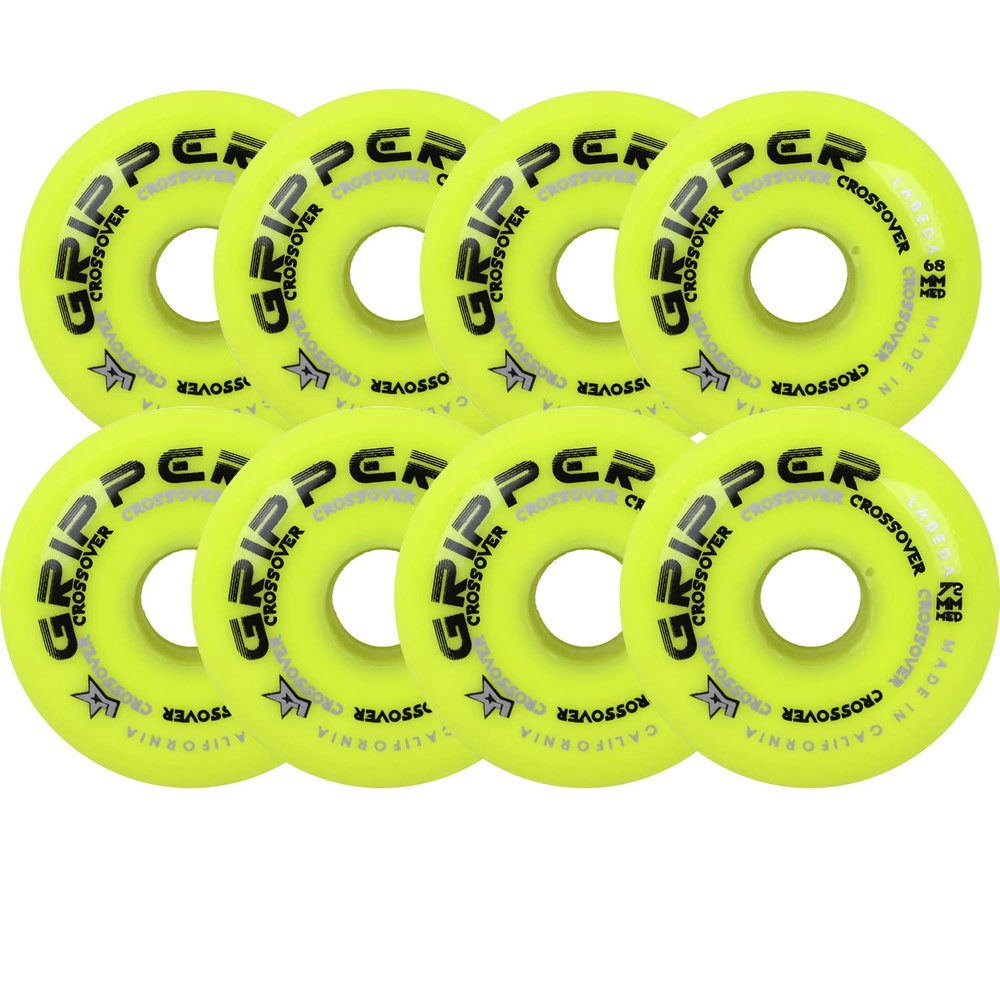 Labeda Roller Hockey Wheels Gripper Crossover Medium 80A 68mm 72mm Youth Hilo