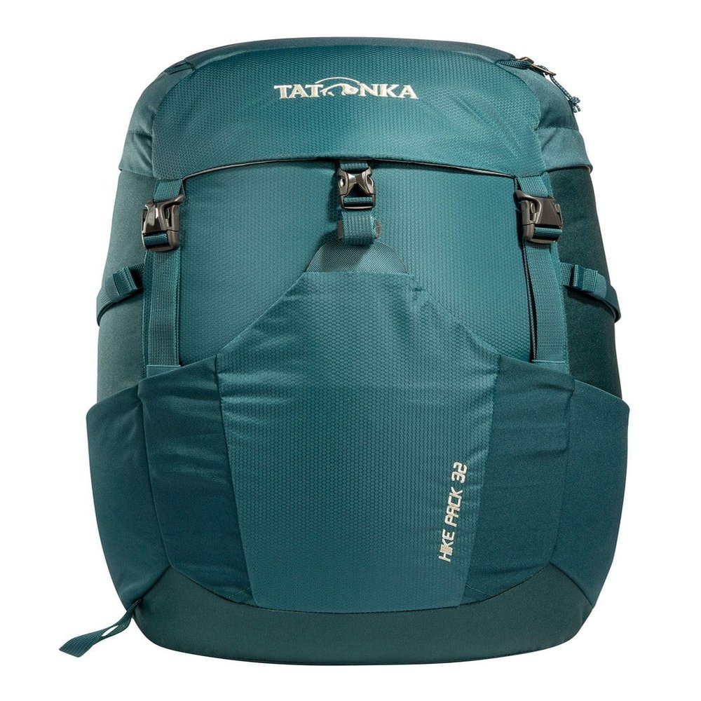 Tatonka Hiking Backpack with 32 Litre Volume and Ventilated Back, Teal Green/Jasper, 32 Liter