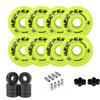 Labeda Gripper Roller Hockey Wheels + Hybrid Ceramic Bearings Medium Yellow 59mm, 59mm 8-Pack view 1