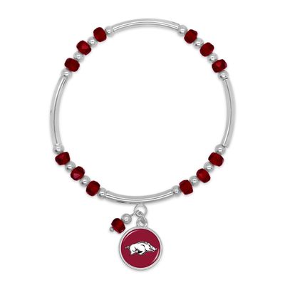 From the Heart Arkansas Razorbacks Ivy Stretch Bracelet Silver Chain Jewelry Gift UA