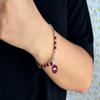 From the Heart Arkansas Razorbacks Ivy Stretch Bracelet Silver Chain Jewelry Gift UA view 2