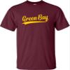 5X-Large Maroon Mens City of Green Bay Wisconsin Pride Fashion Script T-Shirt view 3
