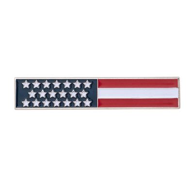 Desert Cactus United States of America Lapel Pins USA Country Flag Enamel Made of Metal Souvenir Hat Men Women Patriotic American (Bar Flag Pin)