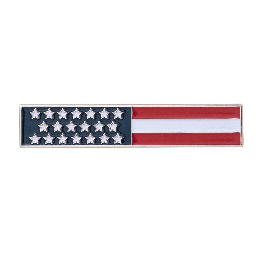 Desert Cactus United States of America Lapel Pins USA Country Flag Enamel Made of Metal Souvenir Hat Men Women Patriotic American (Bar Flag Pin)
