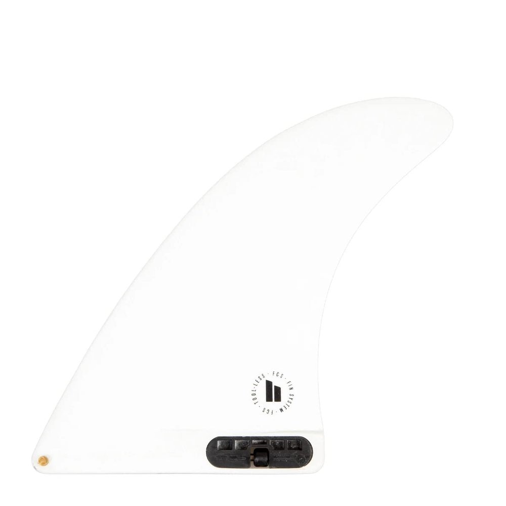 FCS 2 Single PG Longboard Fin White 8in