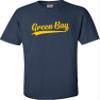 5X-Large Navy Blue Mens City of Green Bay Wisconsin Pride Fashion Script T-Shirt view 3