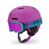 Giro Crue Combo Pack Kids Ski Helmet - Snowboarding Helmet with Matching Goggles for Youth, Boys & Girls Matte Berry S 52-55.5cm view 1