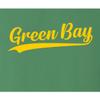 4X-Large Kelly Green Mens City of Green Bay Wisconsin Pride Fashion Script T-Shirt view 4