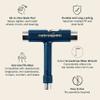 Retrospec Upkeep Skateboard Multi-Tool with Allen Wrench & Phillips Head Screwdriver - Compact Maintenance Kit for Skateboards & Roller Skates - Adjusts Wheels & Trucks view 2