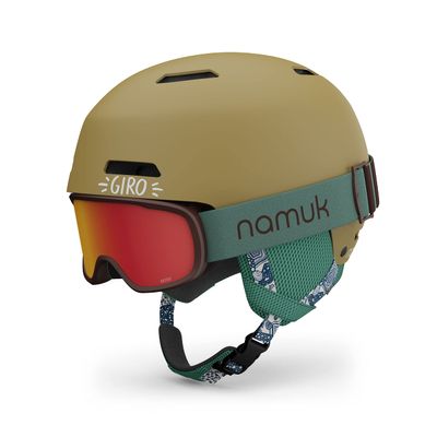 Giro Crue Kids Snow Helmet Goggle Combo - (Combo) Namuk Gold/Northern Lights - Size X-Small