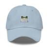 Funny Frog hat, Frog hat Adult, Embroidered Frog hat, Frog Gifts for Frog Lovers, Frog hat for Women, for Men. Light Blue view 1