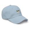 Funny Frog hat, Frog hat Adult, Embroidered Frog hat, Frog Gifts for Frog Lovers, Frog hat for Women, for Men. Light Blue view 2