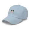 Funny Frog hat, Frog hat Adult, Embroidered Frog hat, Frog Gifts for Frog Lovers, Frog hat for Women, for Men. Light Blue view 3