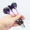 ROOBEEO Steel Tip Darts 3 Pack 23 Grams Professional Darts Metal Tip Set with Brass Barrel Aluminum Shafts Extra 3 PVC Dart Shafts 8 Flight Protectors 12 Rubber O-Rings Dart Storage Case (Purple) view 2
