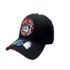 Ashen Fane Marine Premium 6 Panel Adjustable Veteran Baseball Cap, Black with Bulldog Mascot view 1