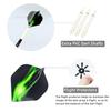 ROOBEEO Steel Tip Darts 3 Pack 23 Grams Professional Darts Metal Tip Set with Brass Barrel Aluminum Shafts Extra 3 PVC Dart Shafts 8 Flight Protectors 12 Rubber O-Rings Dart Storage Case (Green) view 3
