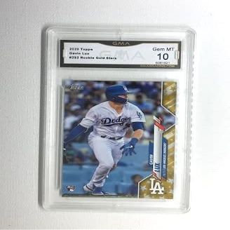 2020 Topps Gavin Lux Gold Stars Rookie RC #292 GMA 10 Gem Mint