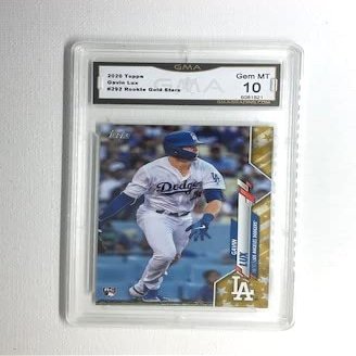 2020 Topps Gavin Lux Gold Stars Rookie RC #292 GMA 10 Gem Mint
